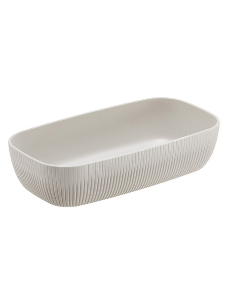 Vaschetta buffet Norway 32,5x17,6x7,5cm melamina avorio Leone T8805.Y