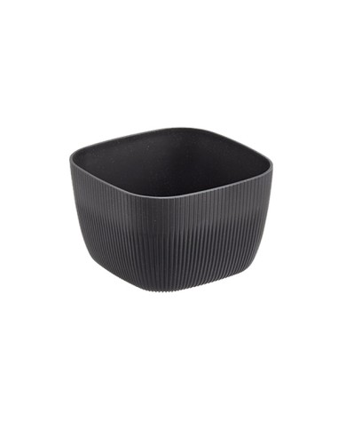 Ciotola buffet quadrata Norway 19,5x19,5x12cm melamina antracite Leone T8803.Z