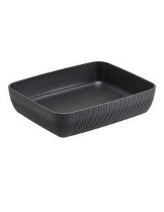 Vaschetta buffet Norway 32,5x26,5x7,5cm melamina antracite Leone T8809.Z