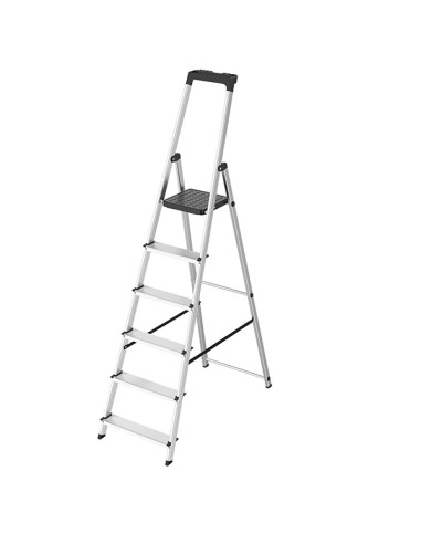 Scala in alluminio 6 gradini Verdelook 908/1 Verdelook SCALE E TRABATTELLI