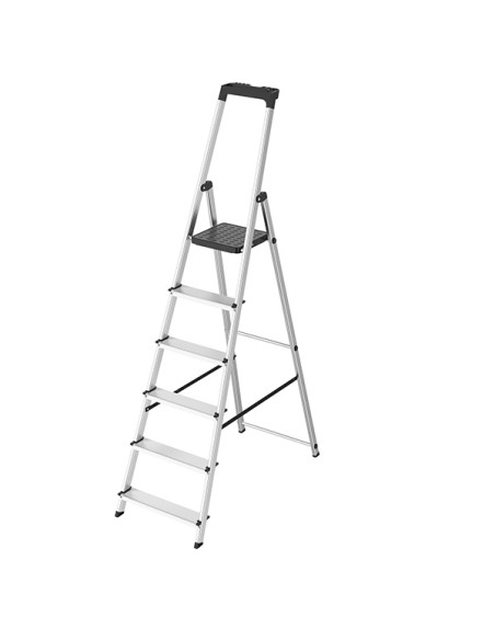 Scala in alluminio 6 gradini Verdelook 908/1 Verdelook SCALE E TRABATTELLI