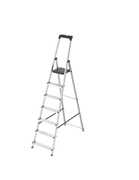 Scala in alluminio 7 gradini Verdelook 908/6 Verdelook SCALE E TRABATTELLI