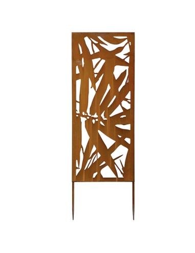 Pannello decorativo in acciaio corten 30x90cm Verdemax 8583