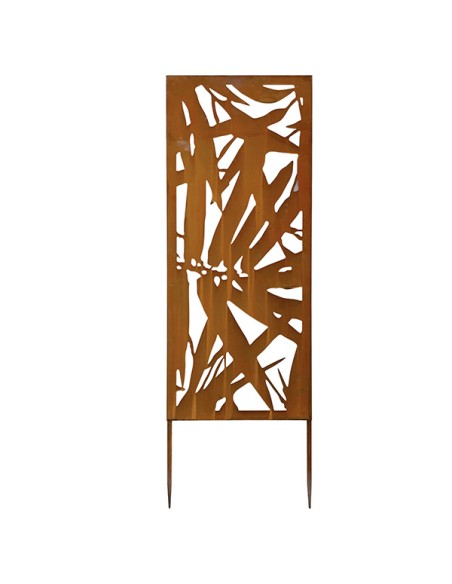 Pannello decorativo in acciaio corten 30x90cm Verdemax 8583