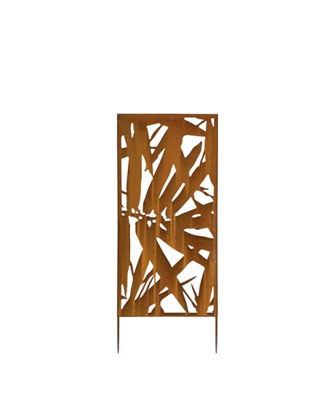 Pannello decorativo in acciaio corten 50x100cm Verdemax 8584