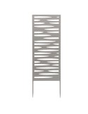 Pannello decorativo in metallo grigio 30x90cm Verdemax 8580