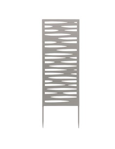 Pannello decorativo in metallo grigio 30x90cm Verdemax 8580