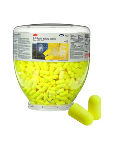 Conf 500 ricarica inserti auricolari E-A-Rsoft™ Yellow Neons per boccione 3M 7000038202