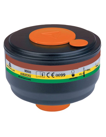 Kit 4 filtri tipo EN148-1 A2B2E2K2 per Maschera completa M9200/M9300 M9001EABEK2 DELTAPLUS DPI PER LE VIE RESPIRATORIE