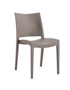 Sedia Flat in PP tortora s/braccioli Verdelook 750/59 Verdelook TAVOLI E SEDUTE DA ESTERNI