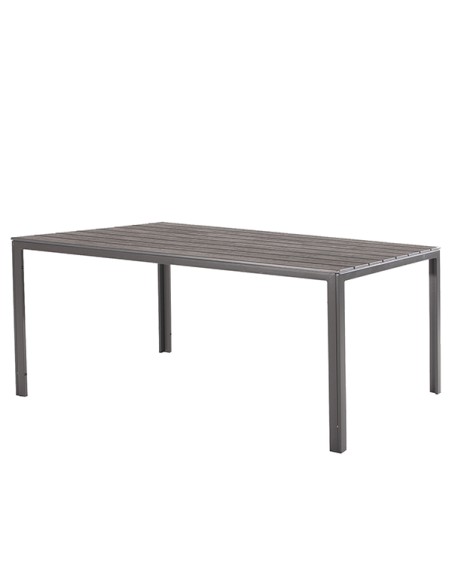 Tavolo Tenerife rettangolare 156x75x74cm grigio Verdelook 2360/34 Verdelook TAVOLI E SEDUTE DA ESTERNI