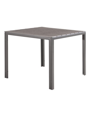 Tavolo Tenerife quadrato 78x78x74cm grigio Verdelook 2360/35