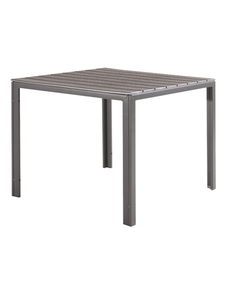 Tavolo Tenerife quadrato 78x78x74cm grigio Verdelook 2360/35