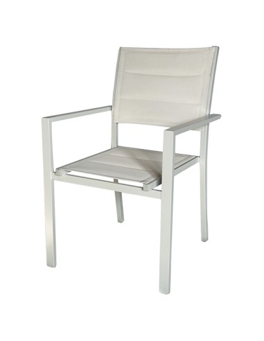 Sedia Sardegna con braccioli bianco Verdelook 760/61
