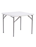 Tavolo Horeca quadrato bianco in HDPE 86x86x74cm Verdelook 2360/25