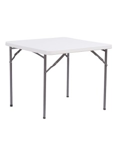 Tavolo Horeca quadrato bianco in HDPE 86x86x74cm Verdelook 2360/25 Verdelook TAVOLI E SEDUTE DA ESTERNI