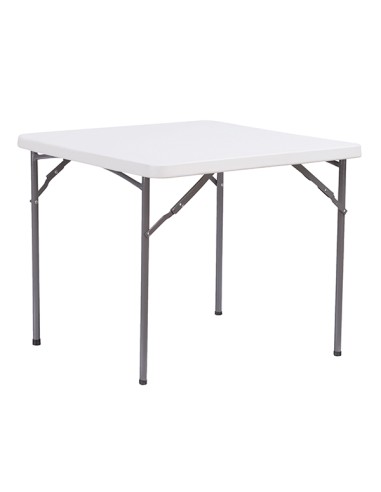 Tavolo Horeca quadrato bianco in HDPE 86x86x74cm Verdelook 2360/25 Verdelook TAVOLI E SEDUTE DA ESTERNI