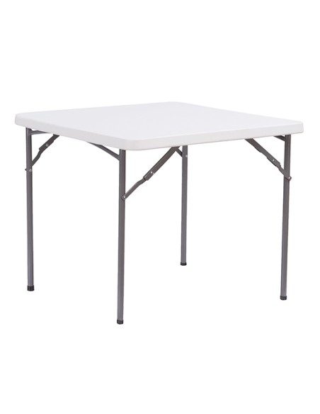 Tavolo Horeca quadrato bianco in HDPE 86x86x74cm Verdelook 2360/25 Verdelook TAVOLI E SEDUTE DA ESTERNI