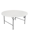 Tavolo Horeca rotondo bianco in HDPE Ø150x74cm Vedelook 2360/49