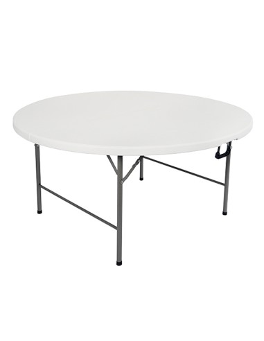 Tavolo Horeca rotondo bianco in HDPE Ø150x74cm Vedelook 2360/49