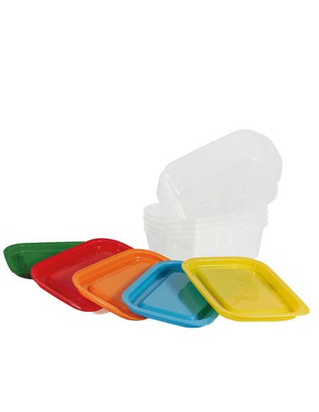 conf. 5pz contenitori alimenti in PP 164x111x51mm 400ml Perfetto 29310