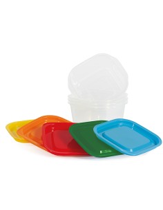 conf. 5pz contenitori alimenti in PP 150x137x69mm 630ml Perfetto 29312 2