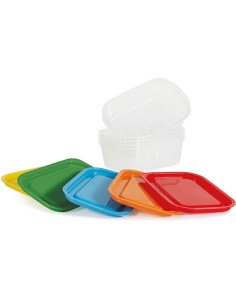 conf. 5pz contenitori alimenti in PP 203x137x64mm 850ml Perfetto 29313 2