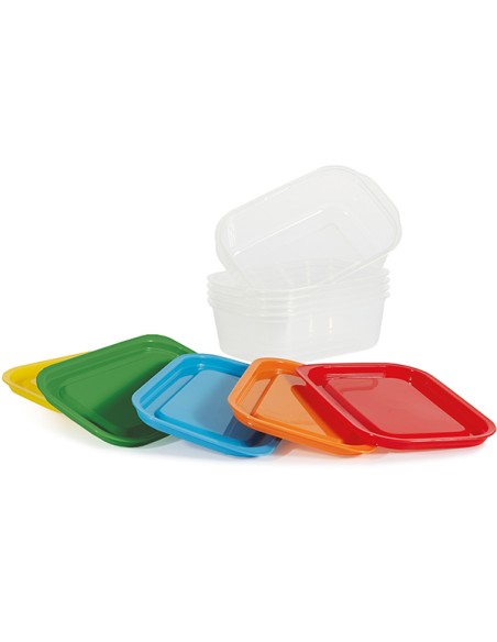 conf. 5pz contenitori alimenti in PP 203x137x64mm 850ml Perfetto 29313