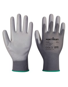Guanti A120 con palmo in PU tg L grigio Portwest A120GRRL Portwest GUANTI DI PROTEZIONE