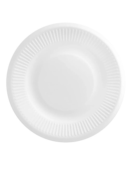 Conf 125 Piatti compostabili Light Ø23cm bianco Signor Bio BPC012BIO125F Signor Bio PIATTI MONOUSO