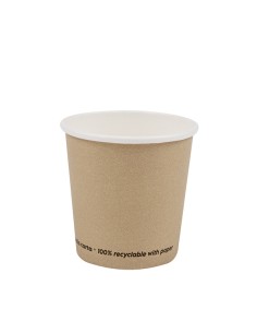 Conf 50 Bicchieri caffE' in carta 75ml avana Signor Bio PGC022BIO50C Signor Bio BICCHIERI E CANNUCCE MONOUSO