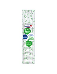 Conf 50 Bicchieri R-PET tacca 300ml trasparenti Dopla 25001