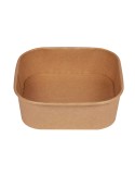 Conf 50 Bowl quadrate 900ml 17x17cm avana Signor Bio PBS002BIO50C