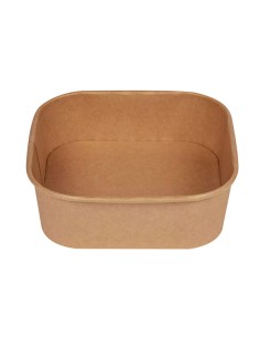 Conf 50 Bowl quadrate 900ml 17x17cm avana Signor Bio PBS002BIO50C