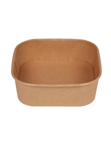 Conf 50 Bowl quadrate 900ml 17x17cm avana Signor Bio PBS002BIO50C