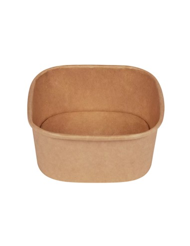 Conf 50 Bowl quadrate 600ml 13x13cm avana Signor Bio PBS003BIO50C