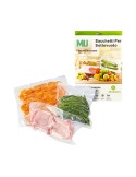 Conf. 30 sacchetti alimenti per sigillatrice sottovuoto 25x35cm Mulin PB-357