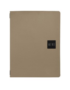 Portamenu A4 con elastico 12 facciate BEIGE scritta MENU Stilcasa PM2C-MN-07 STILCASA PORTA MENU' e ACCESSORI