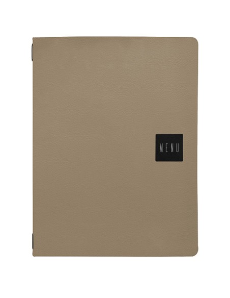 Portamenu A4 con elastico 12 facciate BEIGE scritta MENU Stilcasa PM2C-MN-07 STILCASA PORTA MENU' e ACCESSORI