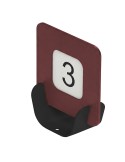 Porta QR code segnaposto  METAL NERO 10x4x11,5 cm BORDEAUX Stilcasa MET-SQR-N17