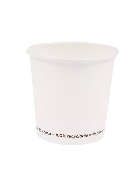 Conf 50 Bicchieri caffE' in carta 75ml bianco Signor Bio PGC021BIO50C Signor Bio BICCHIERI E CANNUCCE MONOUSO