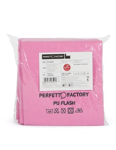 Conf 5 Panni in PU flash 34x36cm rosso Perfetto Factory 26591 2