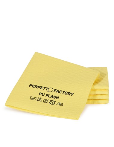 Conf 5 Panni in PU flash 34x36cm giallo Perfetto Factory 26592