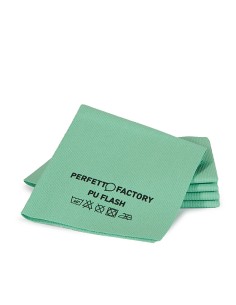 Conf 5 Panni in PU flash 34x36cm verde Perfetto Factory 26593