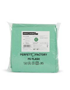 Conf 5 Panni in PU flash 34x36cm verde Perfetto Factory 26593 2