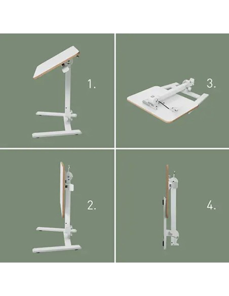 Scrivania Compatta pneumatica mobile pieghevole 65x46x74-109cm Leitz 65880001