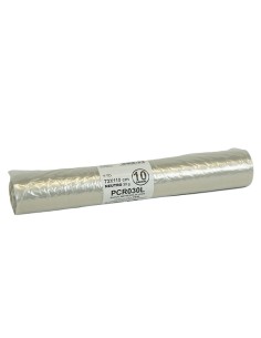 10 Rotoli sacchi rifiuti PCR 110L 72x110cm 30gr neutro Bio Extrusion PCR030L