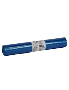 10 Rotoli sacchi rifiuti PCR 110L 72x110cm 30gr azzurro Bio Extrusion PCR030C