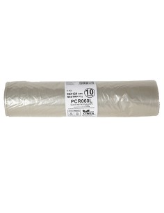 10 sacchi rifiuti PCR 120L 90x120cm 60gr neutro Bio Extrusion PCR060L Bio Extrusion SACCHI RIFIUTI