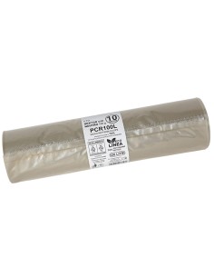 10 sacchi rifiuti PCR 120L 90x120cm 100gr neutro Bio Extrusion PCR100L Bio Extrusion SACCHI RIFIUTI